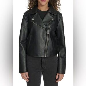 Levi's Women's Black Faux Leather Moto Jacket